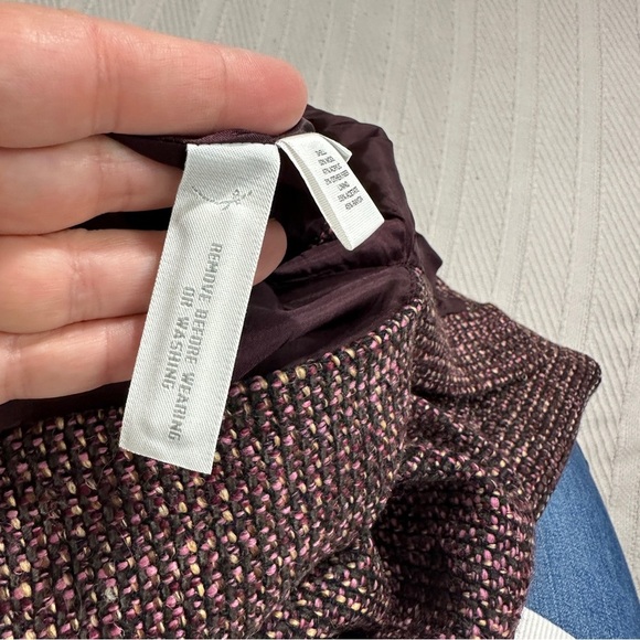 Ann Taylor Petites 6P tweed pencil skirt, textured, wool blend, gorgeous - Picture 7 of 11